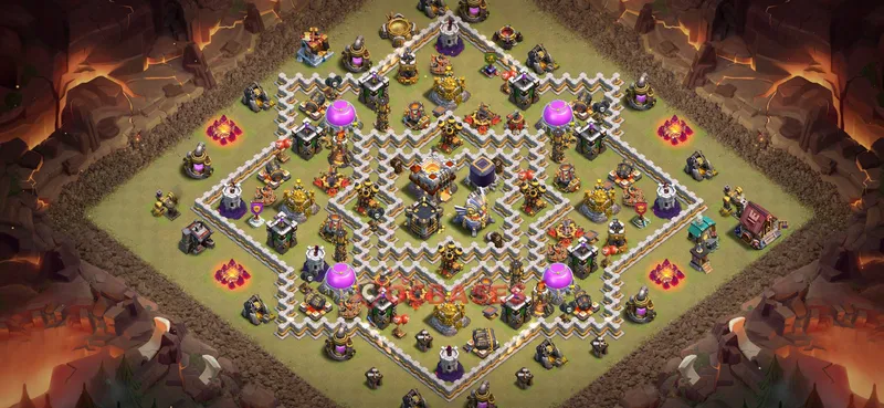 Town Hall 11 Base -war – Layout id: htkns base layout