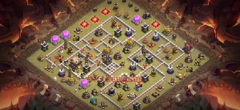 Town Hall 11 Base -war – Layout id: v3l92 base layout