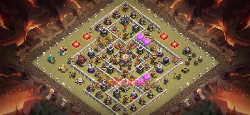 Town Hall 11 Base -war – Layout id: q4z4e base layout