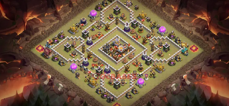 Town Hall 11 Base -war – Layout id: pvd8i base layout