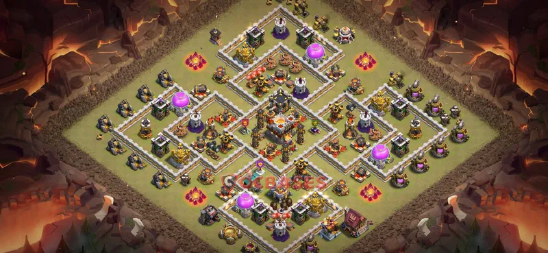Town Hall 11 Base -war – Layout id: zsqry base layout