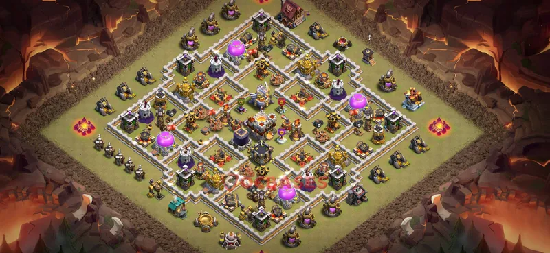 Town Hall 11 Base -war – Layout id: 0vo6p base layout