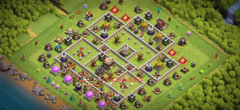 Town Hall 11 Base -trophy – Layout id: htze6 base layout