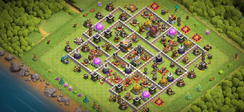Town Hall 11 Base -trophy – Layout id: vczpe base layout
