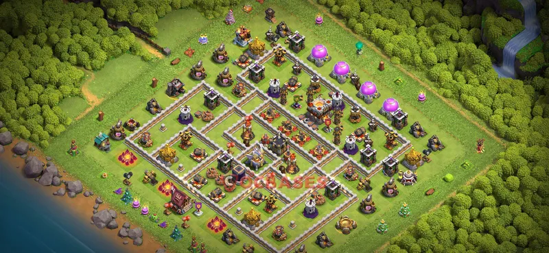 Town Hall 11 Base -trophy – Layout id: f3d1z base layout