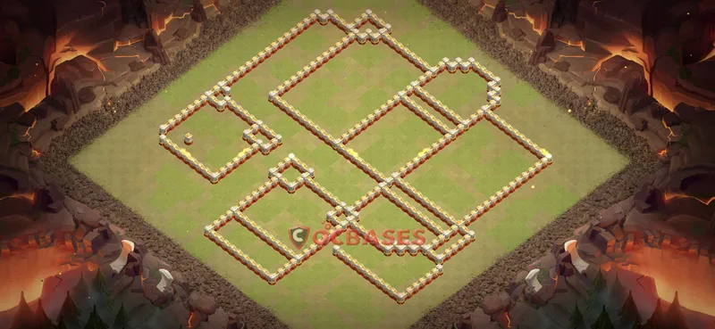 Town Hall 16 Base -war – Layout id: rikvm base layout, image 1