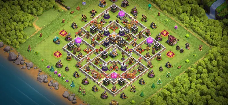 Town Hall 11 Base -farming – Layout id: 3ikvg base layout