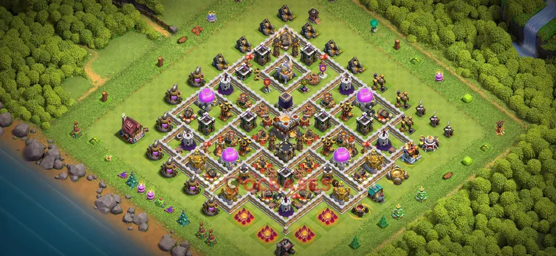 Town Hall 11 Base -farming – Layout id: qaodt base layout