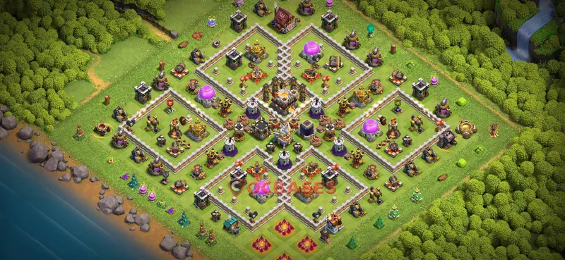 Town Hall 11 Base -farming – Layout id: uag28 base layout
