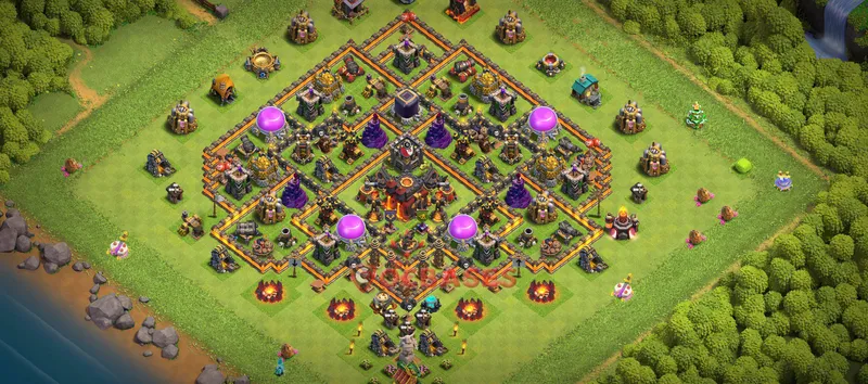 Town Hall 10 Base -hybrid – Layout id: oa1uy base layout, image 2