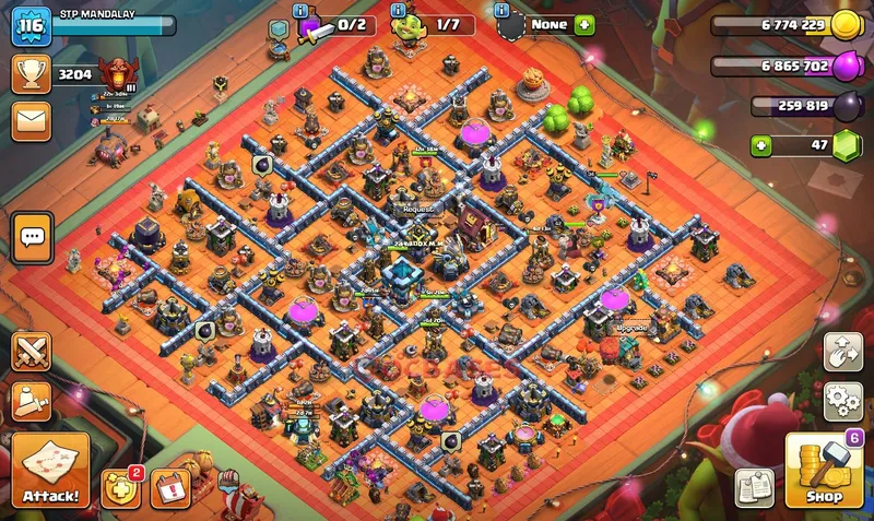 Town Hall 13 Base -hybrid – Layout id: 9frel base layout