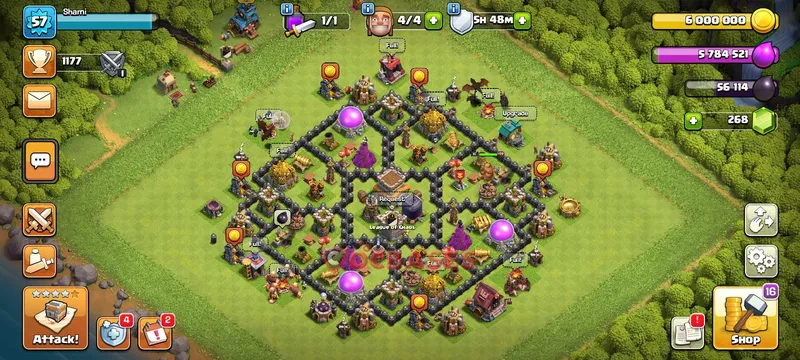 Town Hall 8 Base -farming – Layout id: vcmse base layout