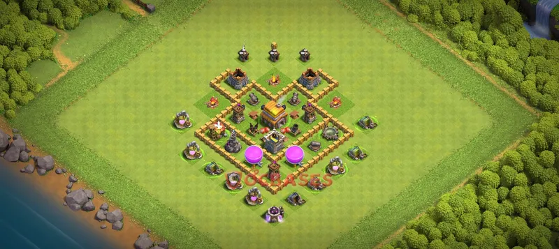Town Hall 5 Base -war – Layout id: yen4k base layout