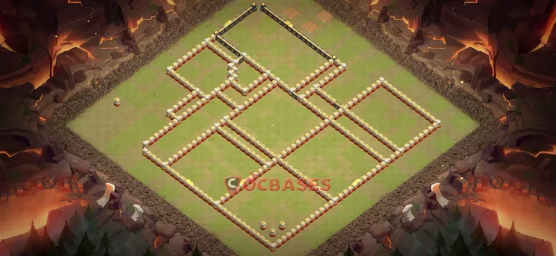 Town Hall 17 Base -war – Layout id: x9fhy base layout, image 2