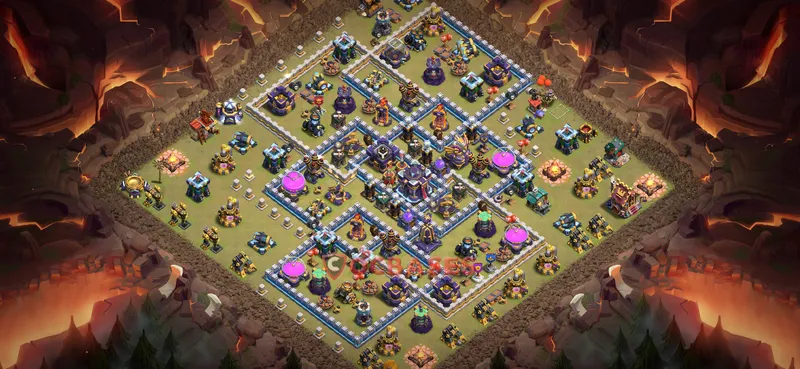Town Hall 15 Base -war – Layout id: 1hfby base layout, image 1