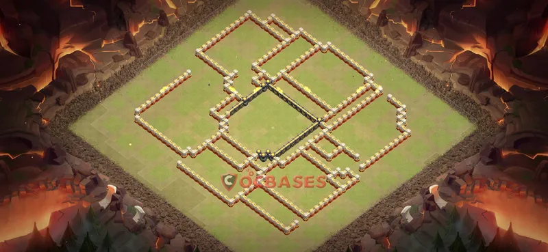 Town Hall 17 Base -war – Layout id: mccd8 base layout, image 2