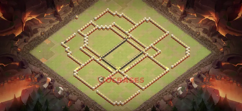 Town Hall 17 Base -hybrid – Layout id: cnhrl base layout, image 2