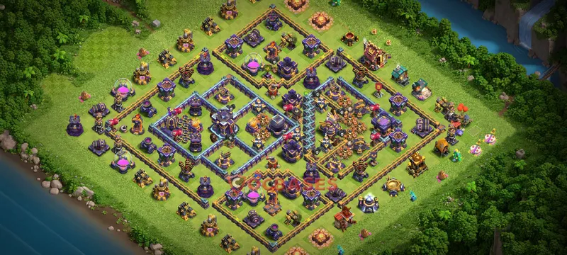 Town Hall 15 Base -farming – Layout id: 6fr80 base layout