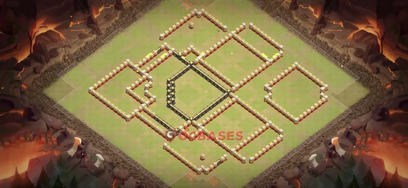 Town Hall 17 Base -war – Layout id: b3vqg base layout, image 2