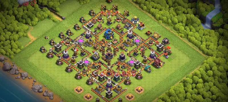Town Hall 12 Base -hybrid – Layout id: kgdq3 base layout