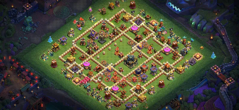Town Hall 17 Base -farming – Layout id: p65j4 base layout