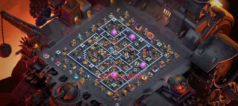 Town Hall 14 Base -war – Layout id: rksp7 base layout