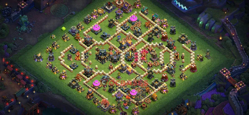 Town Hall 17 Base -farming – Layout id: i4los base layout