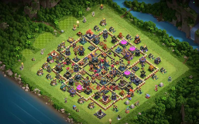 Town Hall 17 Base -farming – Layout id: 1v678 base layout
