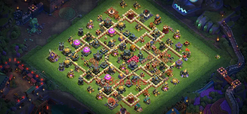Town Hall 17 Base -trophy – Layout id: iwtgc base layout