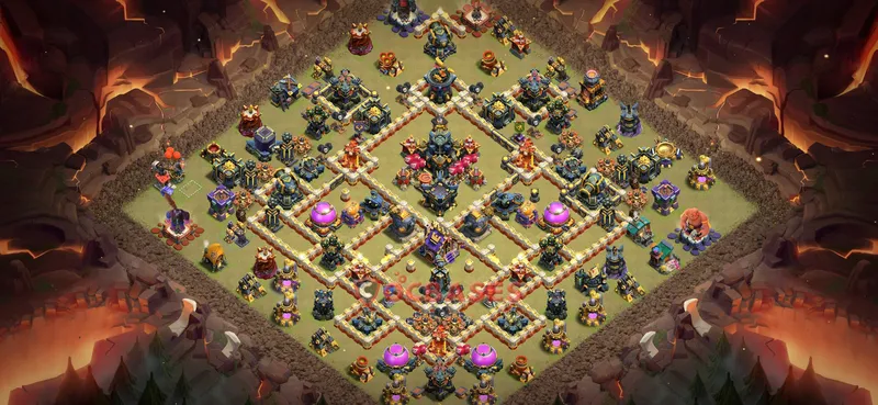 Town Hall 17 Base -war – Layout id: 78vvg base layout