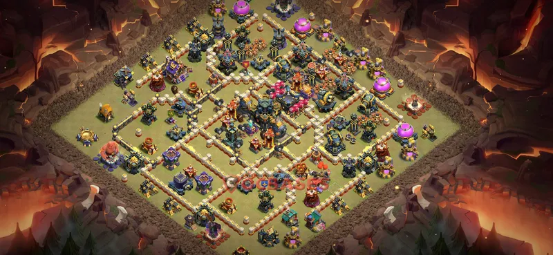Town Hall 17 Base -war – Layout id: jn5b1 base layout
