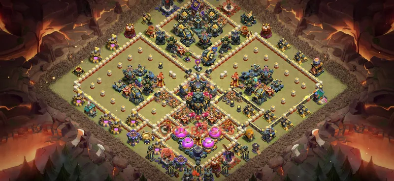 Town Hall 17 Base -war – Layout id: 10al0 base layout