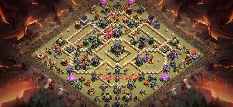 Town Hall 17 Base -war – Layout id: ipoaw base layout