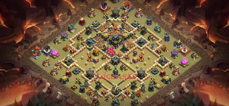 Town Hall 17 Base -war – Layout id: 59sk4 base layout