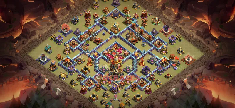 Town Hall 16 Base -war – Layout id: fpa42 base layout