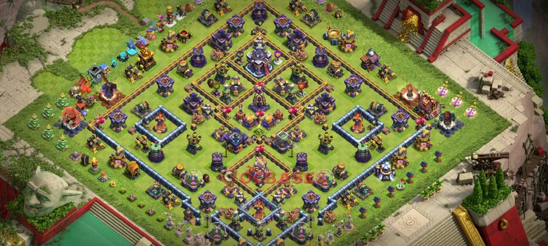 Town Hall 15 Base -hybrid – Layout id: bozl3 base layout