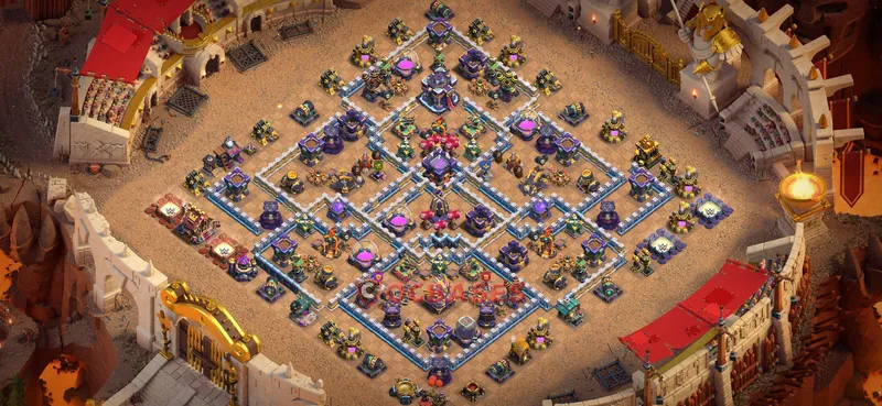 Town Hall 15 Base -war – Layout id: crb1w base layout
