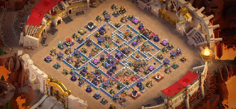 Town Hall 15 Base -war – Layout id: sarjx base layout