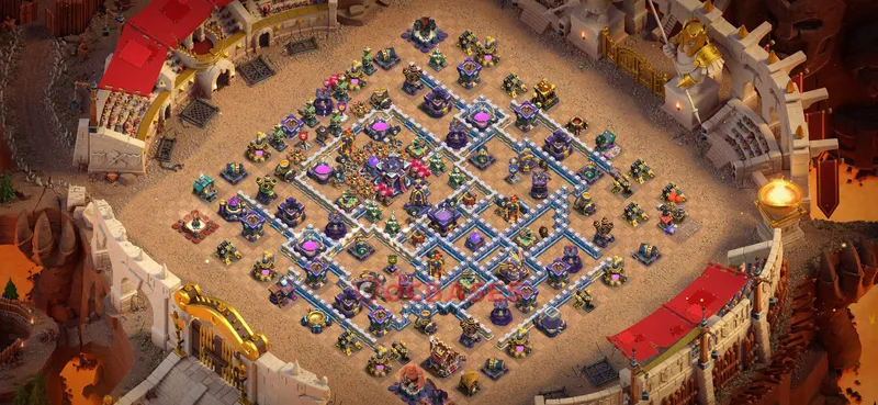 Town Hall 15 Base -war – Layout id: tm223 base layout