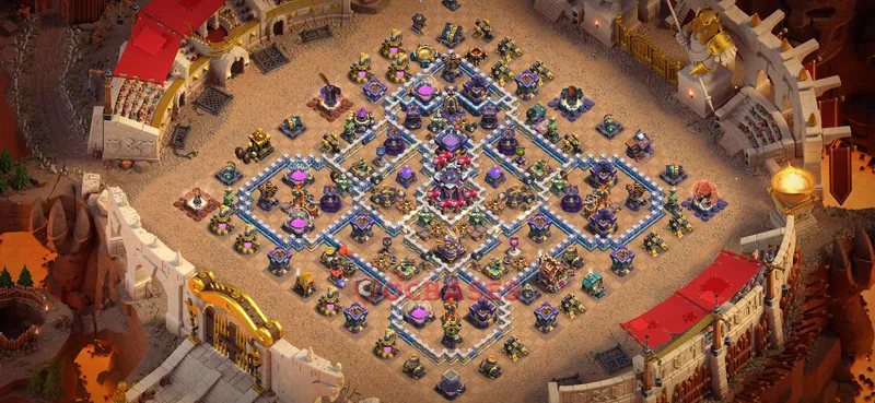 Town Hall 15 Base -war – Layout id: 03vzb base layout