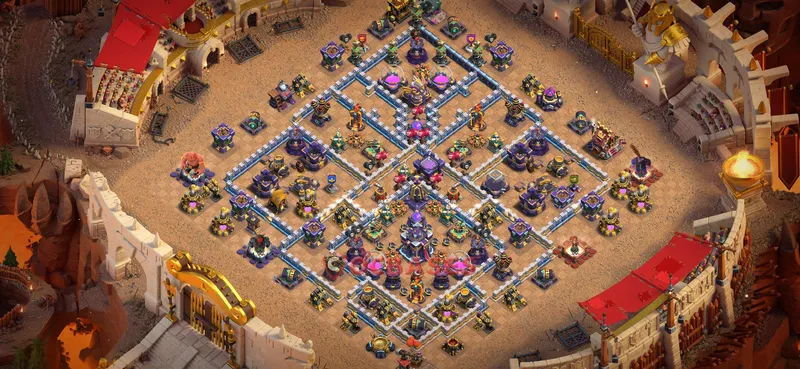 Town Hall 15 Base -war – Layout id: 9x6hm base layout