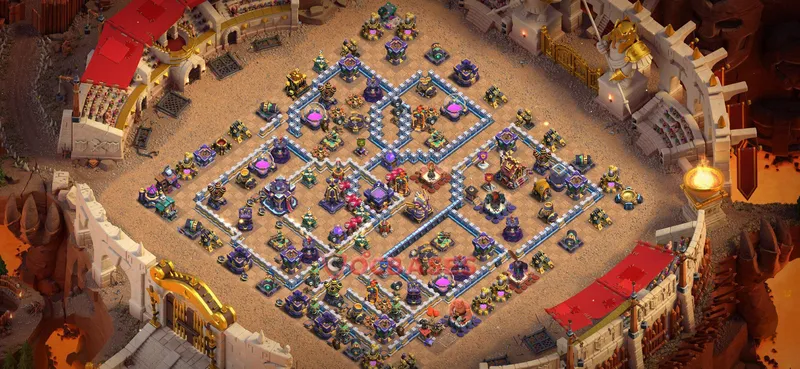 Town Hall 15 Base -war – Layout id: jknqz base layout