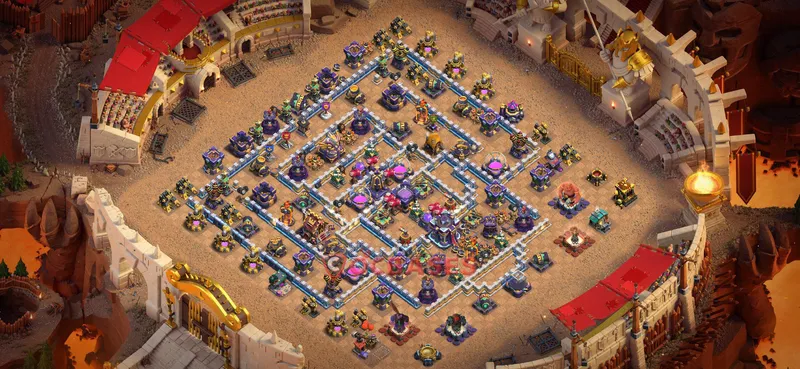 Town Hall 15 Base -war – Layout id: bdodq base layout