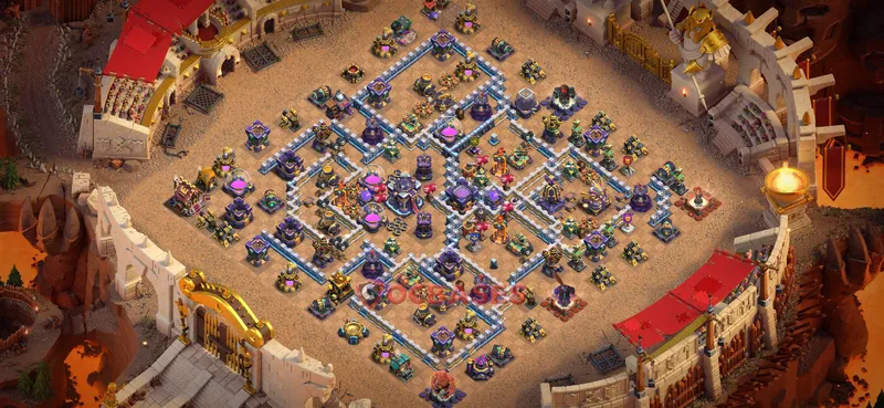 Town Hall 15 Base -war – Layout id: m4a2b base layout
