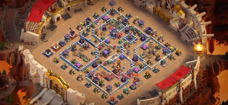 Town Hall 15 Base -war – Layout id: uv5rx base layout