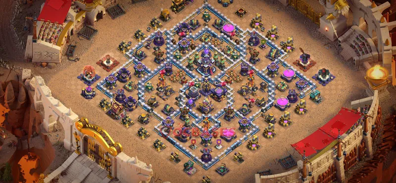 Town Hall 15 Base -war – Layout id: ysept base layout