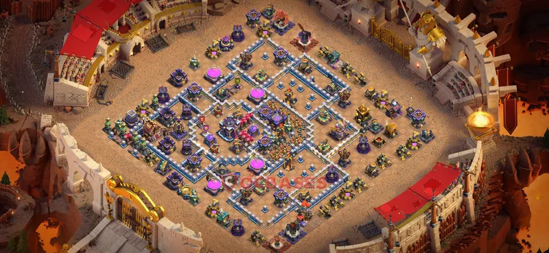 Town Hall 15 Base -war – Layout id: o6kf7 base layout