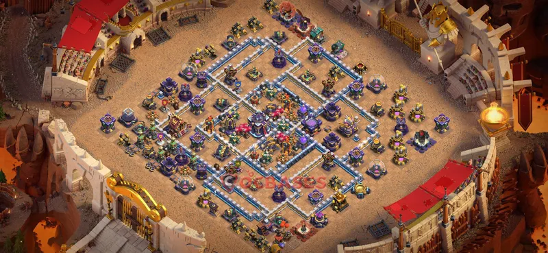 Town Hall 15 Base -war – Layout id: qmk9m base layout