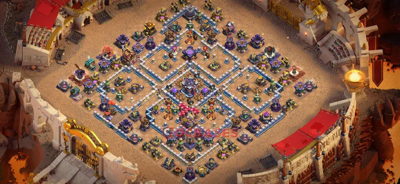 Town Hall 15 Base -war – Layout id: qnjz6 base layout