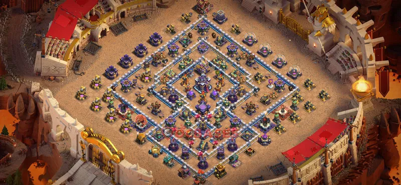 Town Hall 15 Base -war – Layout id: xytol base layout